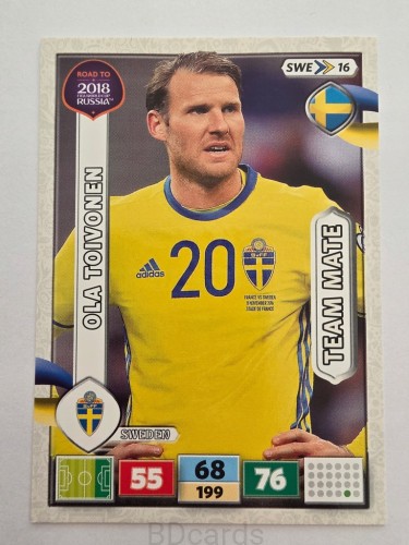2018 Panini Road To World Cup Russia Ola Toivonen Szwecja Swe 16