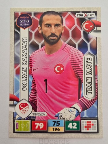 2018 Panini Road To World Cup Russia Volkan Babacan Turcja Tur 1