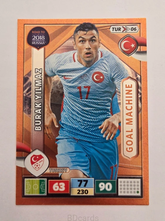 2018 Panini Road To World Cup Russia Burak Yilmaz Goal Machine Turcja Tur 6