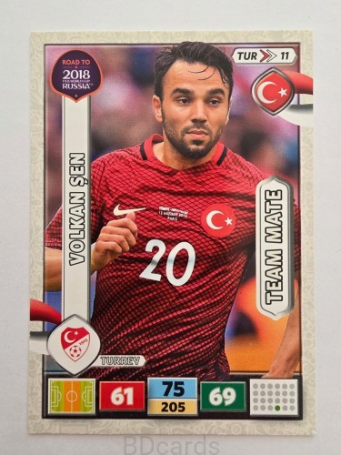 2018 Panini Road To World Cup Russia Volkan Sen Turcja Tur 11
