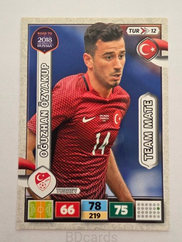 2018 Panini Road To World Cup Russia Oguzhan Ozyakup Turcja Tur 12