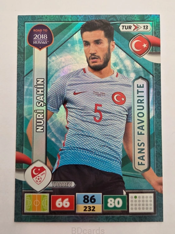 2018 Panini Road To World Cup Russia Nuri Sahin Fans Turcja Tur 13