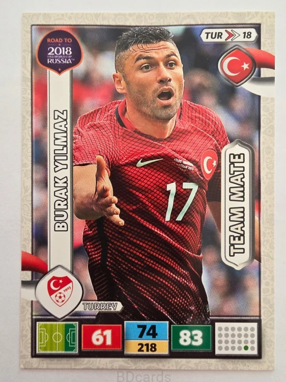 2018 Panini Road To World Cup Russia Burak Yilmaz Turcja Tur 18
