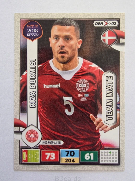 2018 Panini Road To World Cup Russia Riza Durmisi Dania Den 2