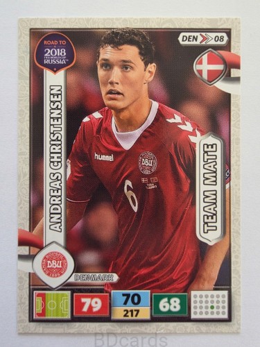 2018 Panini Road To World Cup Russia Andreas Christensen Dania Den 8