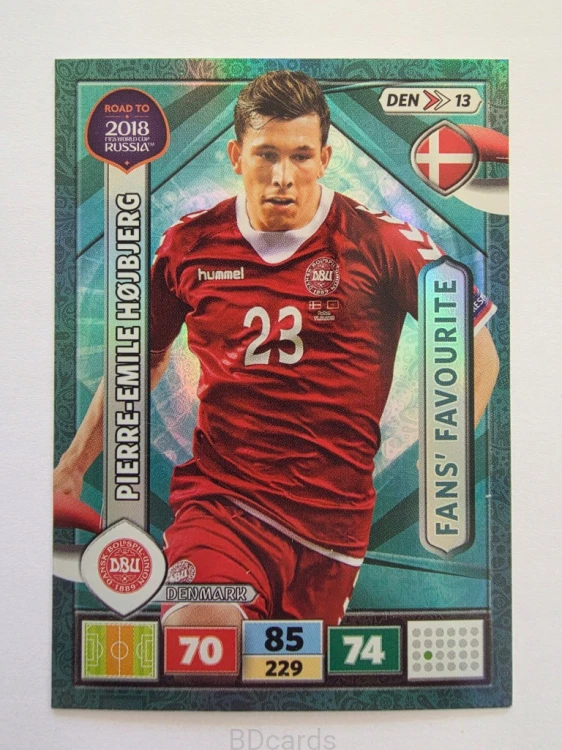 2018 Panini Road To World Cup Russia Hojbjerg Fans Dania Den 13