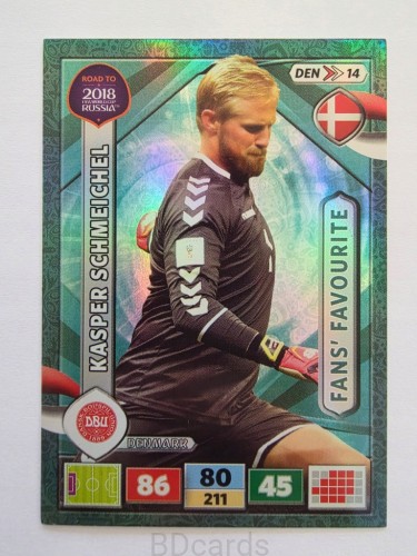 2018 Panini Road To World Cup Russia Schmeichel Fans Dania Den 14