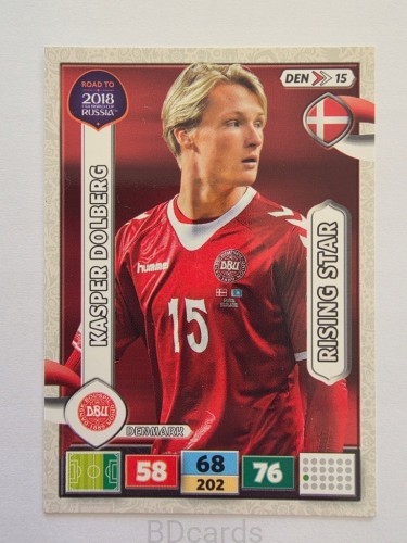 2018 Panini Road To World Cup Russia Kasper Dolberg Dania Den 15