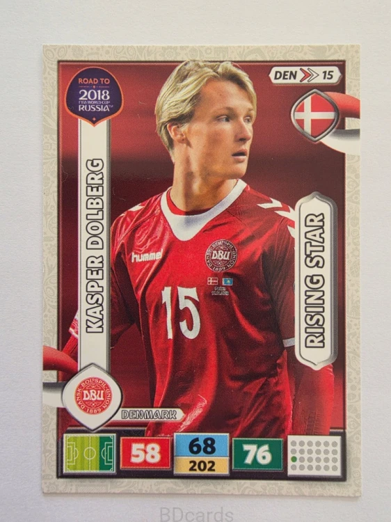 2018 Panini Road To World Cup Russia Kasper Dolberg Dania Den 15
