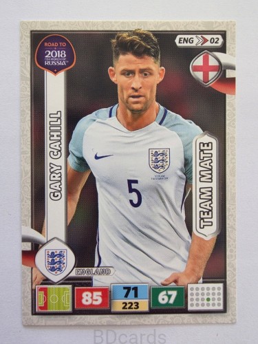 2018 Panini Road To World Cup Russia Gary Cahill Anglia Eng 2