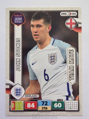2018 Panini Road To World Cup Russia John Stones Anglia Eng 4