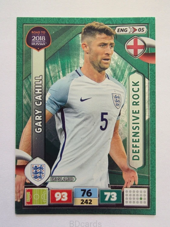 2018 Panini Road To World Cup Russia Gary Cahill Defensive Anglia Eng 5