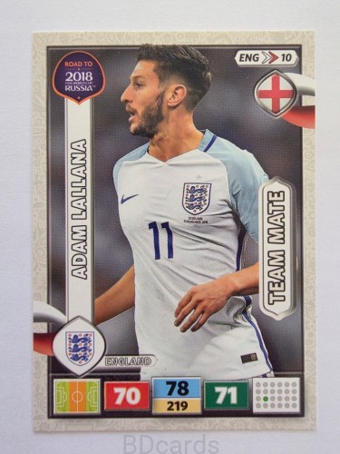 2018 Panini Road To World Cup Russia Adam Lallana Anglia Eng 10