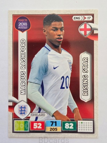 2018 Panini Road To World Cup Russia Marcus Rashford Anglia Eng 17