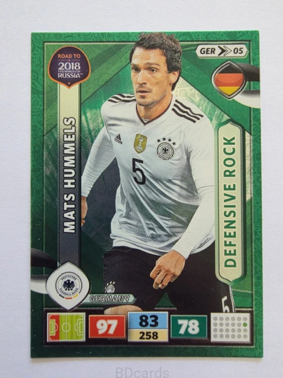2018 Panini Road To World Cup Russia Mats Hummels Defensive Niemcy Ger 5