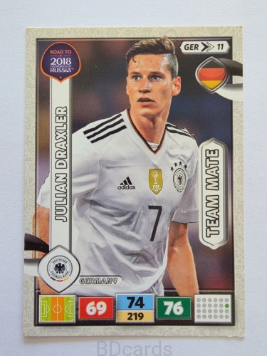 2018 Panini Road To World Cup Russia Julian Draxler Niemcy Ger 11