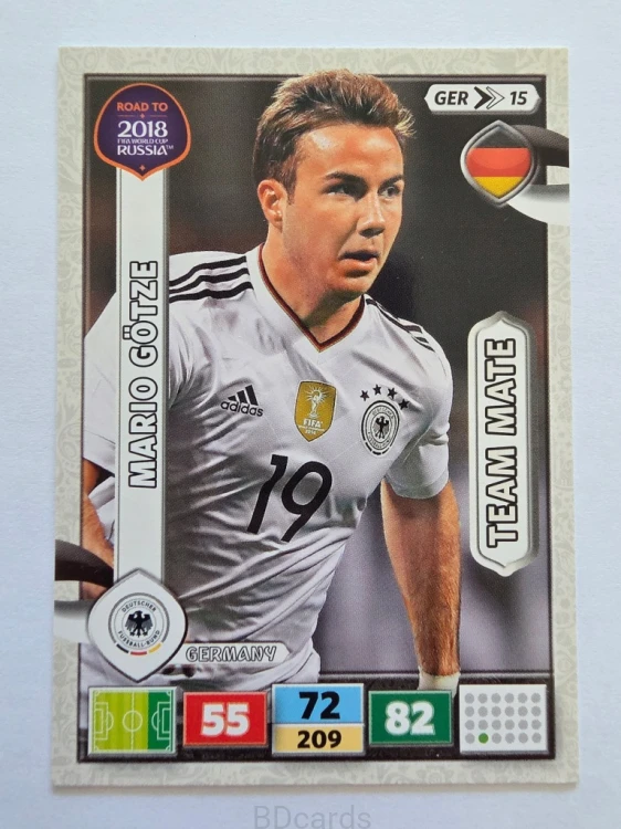 2018 Panini Road To World Cup Russia Mario Gotze Niemcy Ger 15