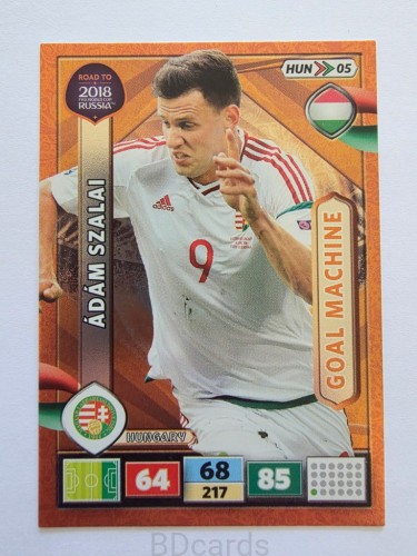 2018 Panini Road To World Cup Russia Adam Szalai Goal Machine Węgry Hun 5