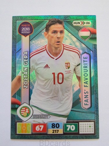 2018 Panini Road To World Cup Russia Zoltan Gera Fans Węgry Hun 6 /RD
