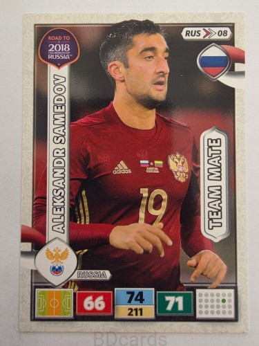 2018 Panini Road To World Cup Russia Aleksandr Samedov Rosja Rus 8