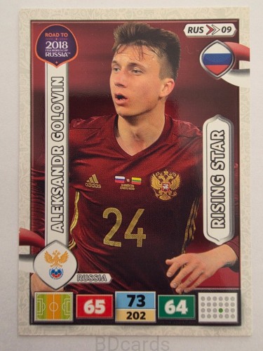 2018 Panini Road To World Cup Russia Aleksandr Golovin Rosja Rus 9