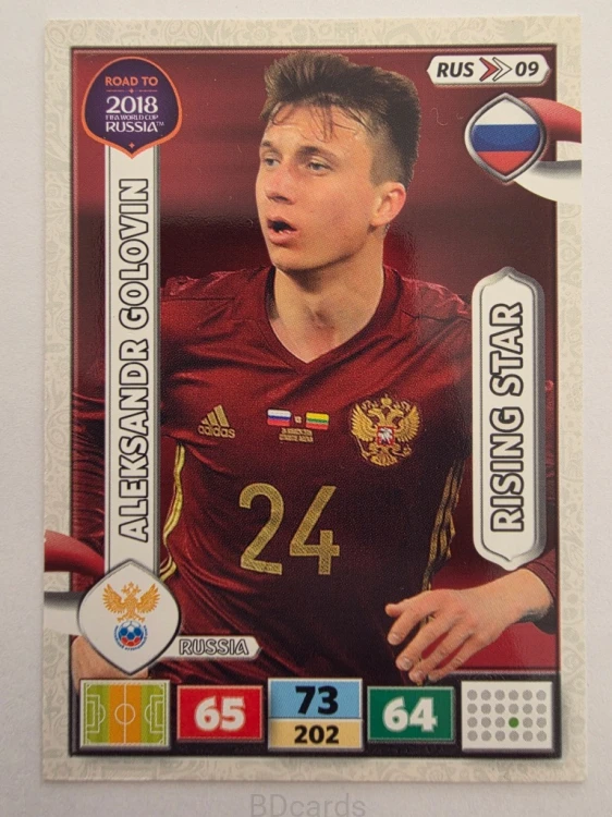 2018 Panini Road To World Cup Russia Aleksandr Golovin Rosja Rus 9