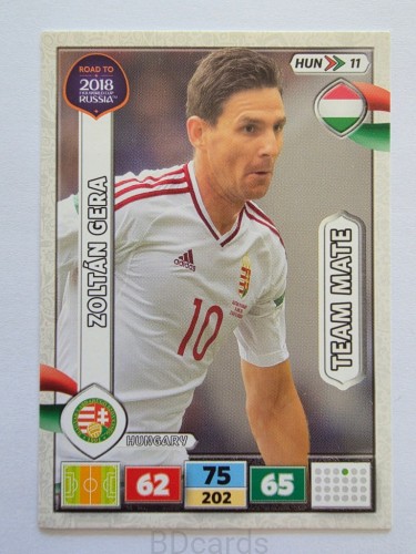 2018 Panini Road To World Cup Russia Zoltan Gera Węgry Hun 11 /RD