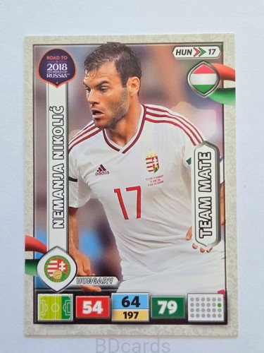 2018 Panini Road To World Cup Russia Nemanja Nikolić Węgry Hun 17 /RD