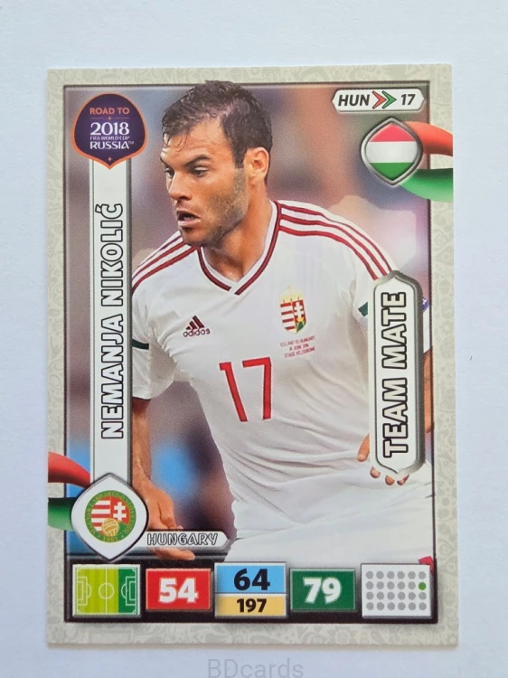 2018 Panini Road To World Cup Russia Nemanja Nikolić Węgry Hun 17 /RD