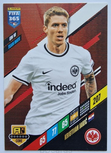 2023-24 Panini Fifa 365 Jakic 10 Eintracht Frankfurt /SP18