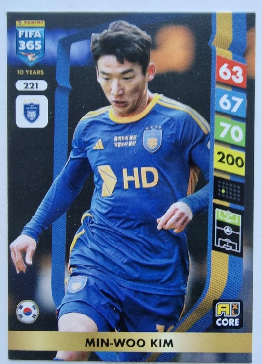 2025 Panini Fifa 365 Min-Woo Kim 221 HD Ulsan /SP17