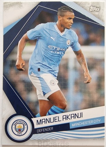 VD64 Akanji Manchester City Topps Set Team 2023