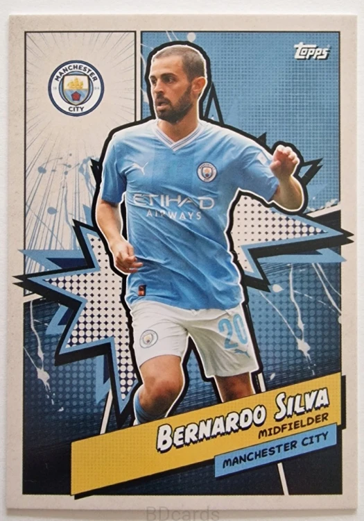 VD60 Bernardo Silva Manchester City Topps Set Team 2023