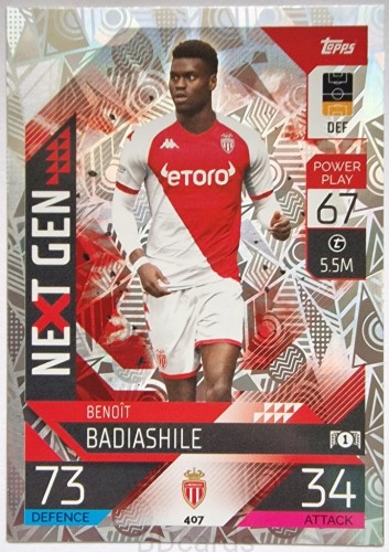 N5 Badiashile As Monaco Topps Match Attax 2023 Next Gen
