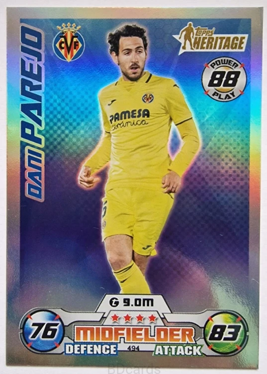 N6 Parejo Villareal Topps Match Attax 2023 Heritage