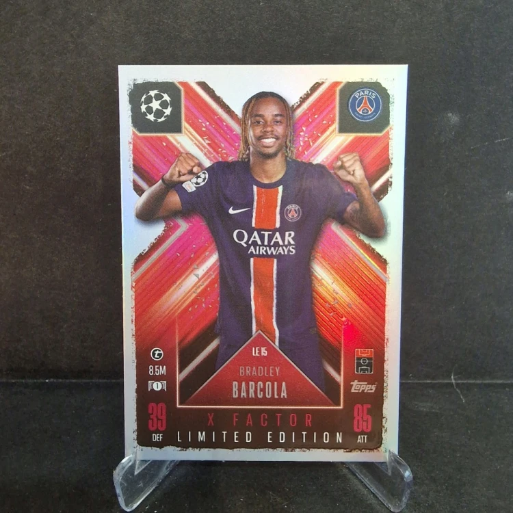 2025 Topps Match Attax Barcola PSG Limited Edition /E69