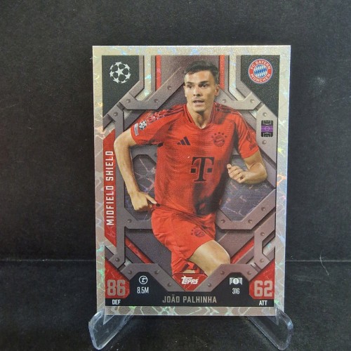 2025 Topps Match Attax Palhinha Bayern Monachium Midfield Shield /E69