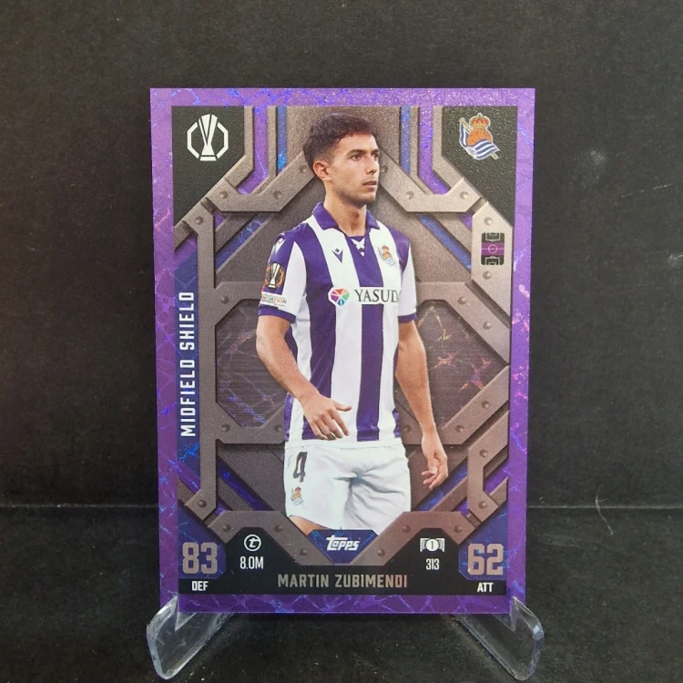2025 Topps Match Attax Zubimendi Real Sociedad Midfield Shield /E69