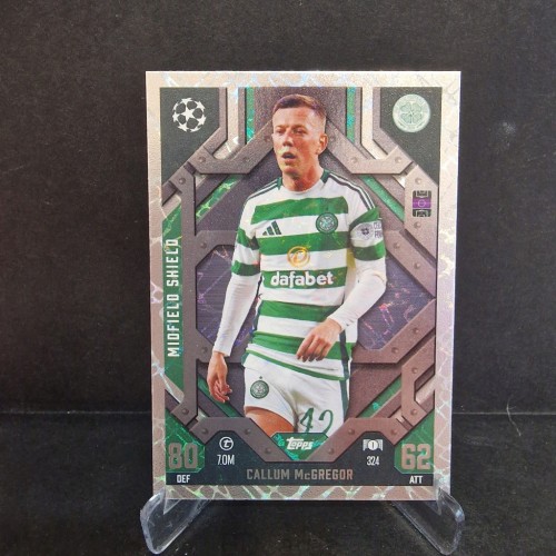 2025 Topps Match Attax McGregor Celtic Midfield Shield /E70