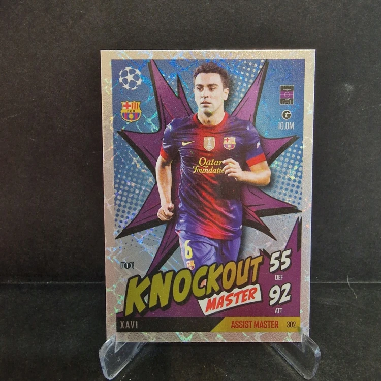 2025 Topps Match Attax Xavi Hernandez Fc Barcelona Knockout /E71