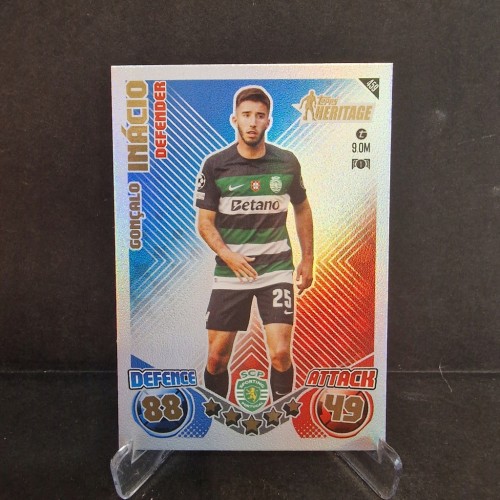 2025 Topps Match Attax Goncalo Inacio Sporting Heritage /E73
