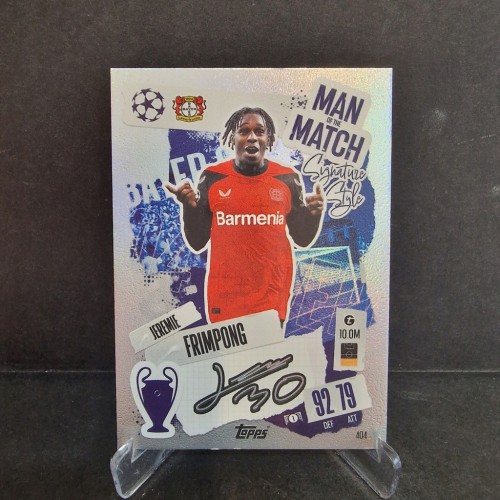 2025 Topps Match Attax Frimpong Bayer Leverkusen Man of the Match /E77