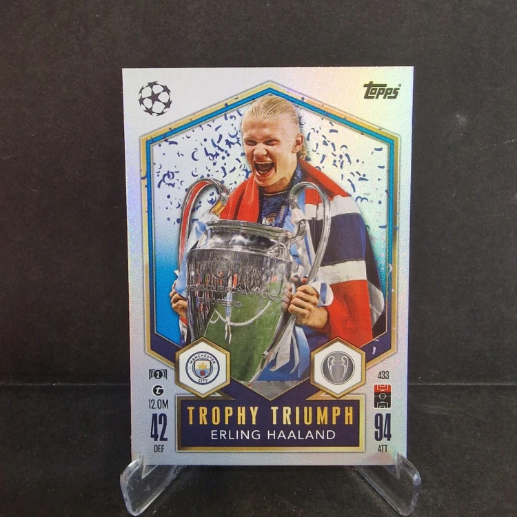 2025 Topps Match Attax Erling Haaland Manchester City Trophy Triumph /E78