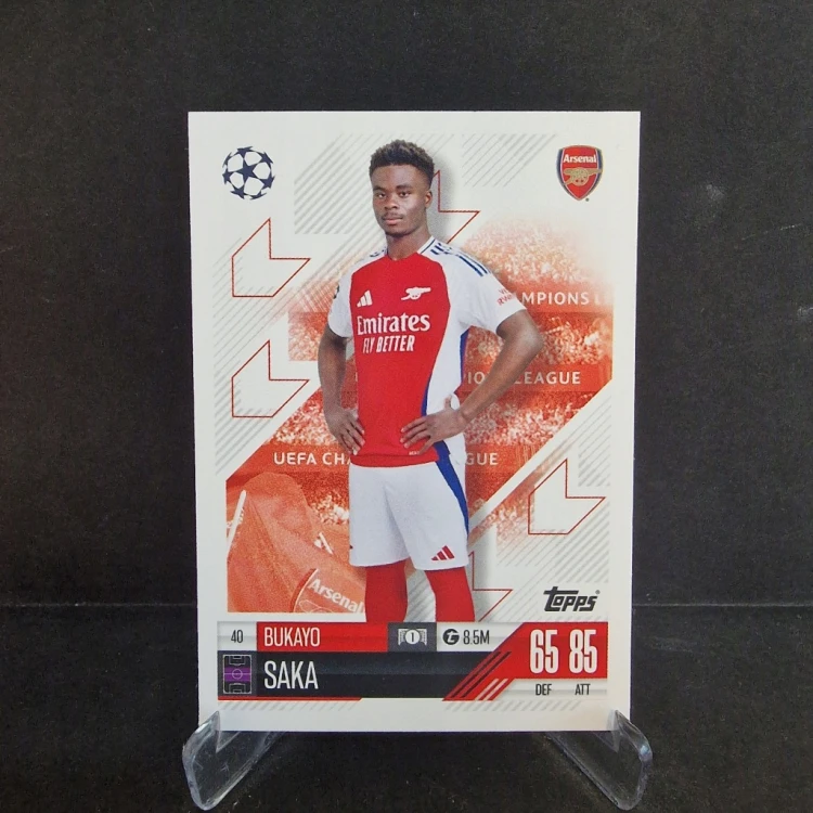 2025 Topps Match Attax Bukayo Saka Arsenal Londyn /E79