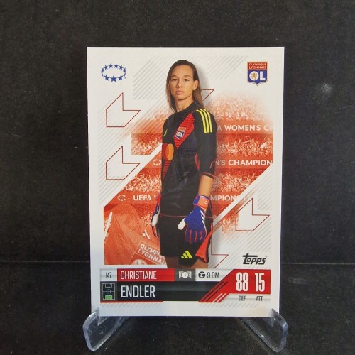 2025 Topps Match Attax Xhristiane Endler Olympique Lyon /K4