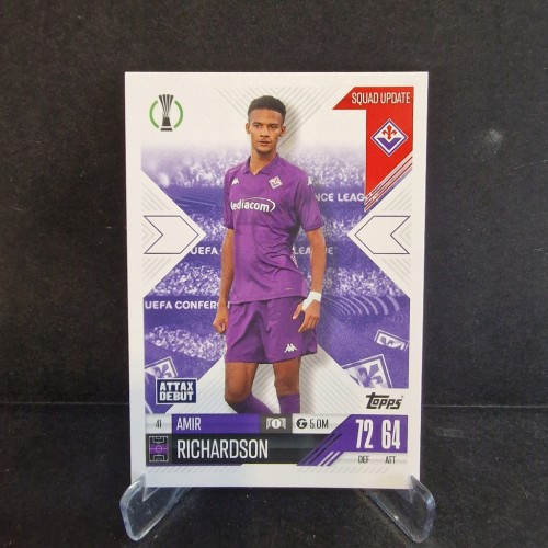 2025 Topps Match Attax Amir Richardson AFC Fiorentina /K4
