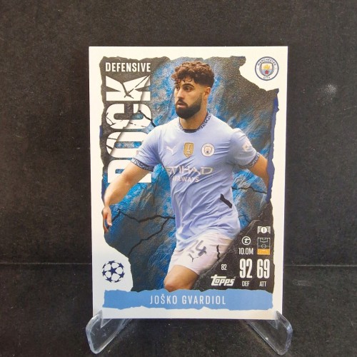 2025 Topps Match Attax Josko Gvardiol Manchester City Defensive Rock /K4