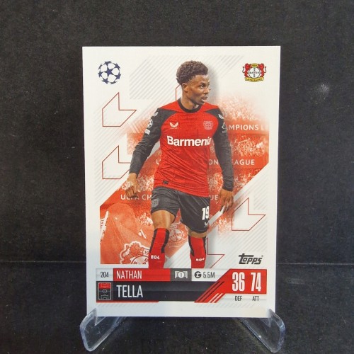 2025 Topps Match Attax Nathan Tella Bayer Leverkusen /K6