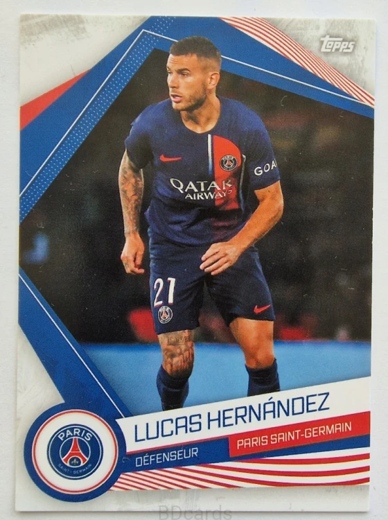 2023 Topps Fan Set PSG Lucas Hernandez /B