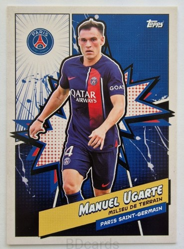 2023 Topps Fan Set PSG Manuel Ugarte /B